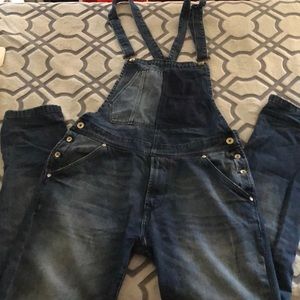 Men’s Blue denim Overalls ZARA